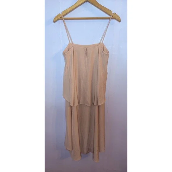 Banana Republic Spaghetti Strap‎ Loose Fit Slip Dress 2 Light Pink Homecoming - Picture 4 of 10